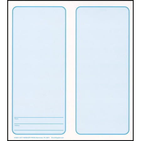 $10.00 Blank Coin Folder Blue Pkg of 50