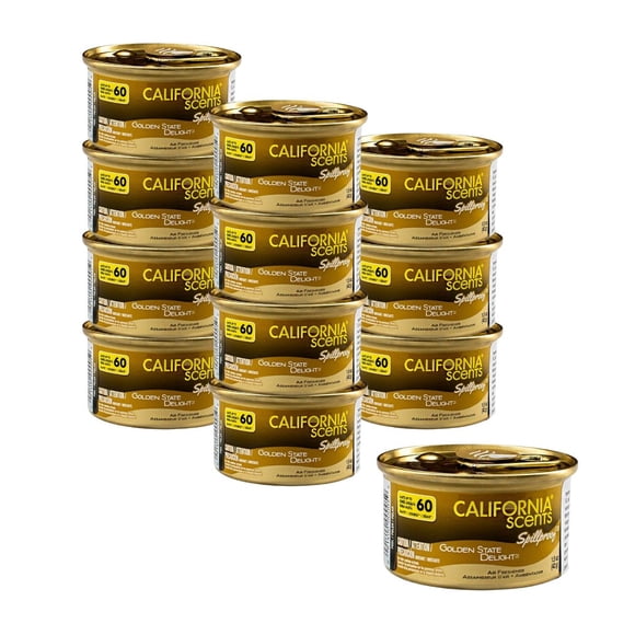 12 Aromatizantes Auto CaliforniaScents GoldenState 60 Días Aroma