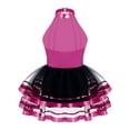 thumbnail image 2 of TTAO Kids Girls Sleeveless Sequins Mesh Tutu Dance Dress Gymnastic Leotard Ballerina Dancewear Costume Rose 10, 2 of 5