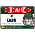 thumbnail image 1 of Retro Funny Metal Sign Sheet Signs Tin Sign,BEWARE OF DOG,YOU HAVE BEEN WARNED' , 8 x 12 Inches, 1 of 4