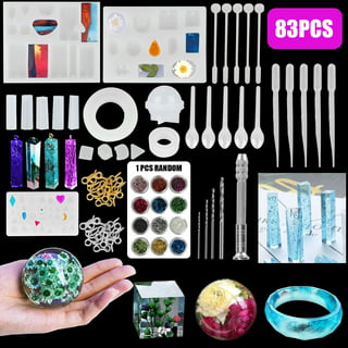 2 Pieces Resin Ring Molds Silicone Ring Molds Assorted Sizes Ring Casting  Mold Resin Casting Circle Jewelry Molds with Syringe in 20 ml for DIY Craft