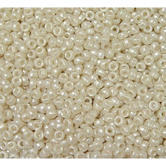 Jolly Store Crafts Bridal Pearl 6.5x4mm Mini Pony Beads, Made in USA, 1000pc.