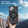thumbnail image 2 of ShellTech for iPhone 15 Case,Magnetic Case for iPhone 15 with Stand,[Compatible with MagSafe] Anti-Slip Drop-Proof Protective Cover for iPhone 15 6.1 inch,Black, 2 of 8