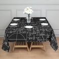 thumbnail image 3 of Math Equations Binary Code Blue Pattern Square Tablecloth,Waterproof Square Table Cover,Wipeable Spillproof Washable Table Cover for Home Kitchen Party Decor 52"x52"(132x132cm), 3 of 6