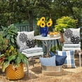 thumbnail image 4 of Outdoor Throw Pillow Covers 20x20 Inch Set of 2 Waterproof Spring Summer Geometric Elegant Black Grey Outdoor Pillow Covers for Patio Funiture Garden Couch, 4 of 6