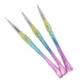 thumbnail image 4 of Nail Art Liner Brush, 3 piezas Nail Art Liner Nail Brushes para Nail Art Profesional Nail Art Liner Brush Durabilidad extendida, 4 of 5