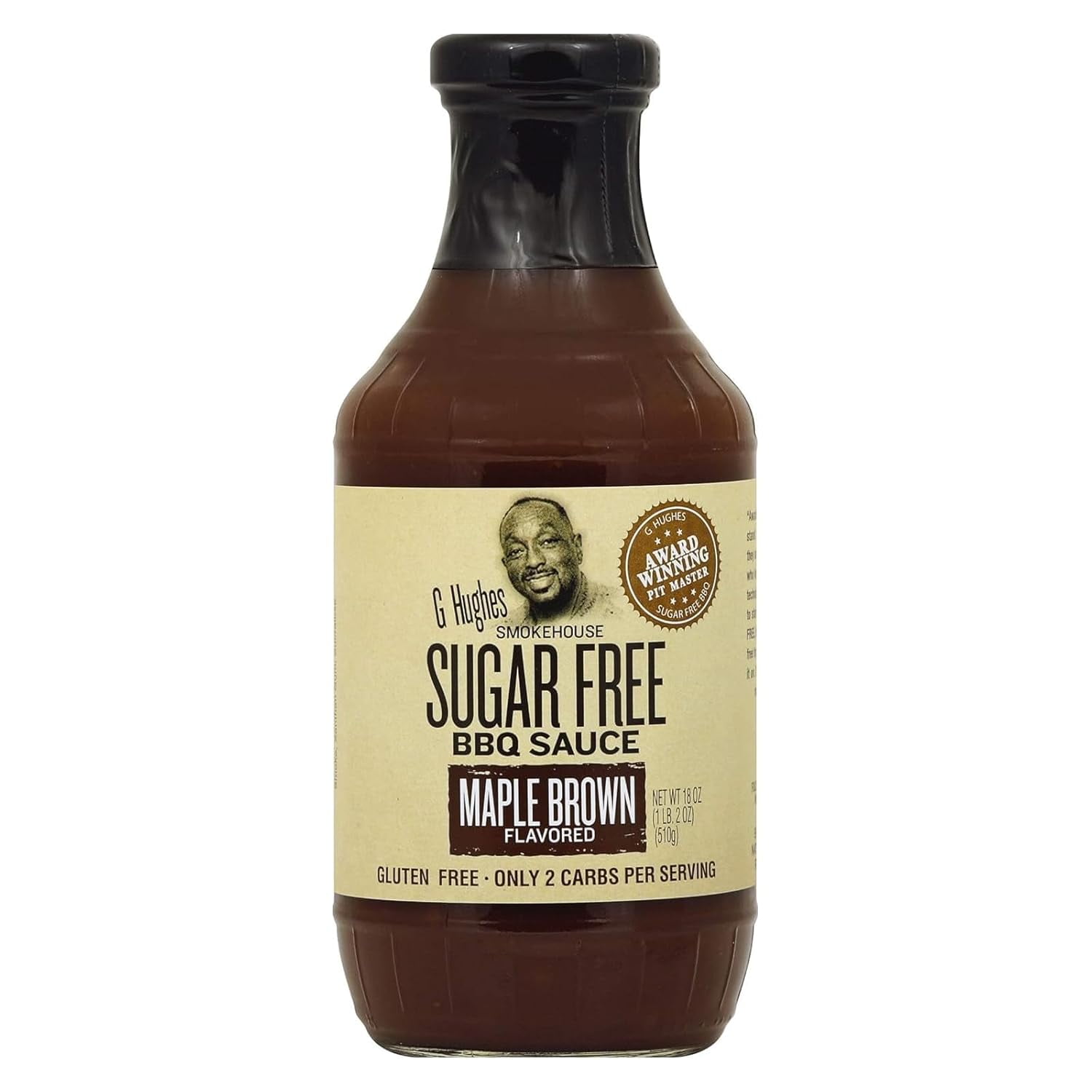 G Hughes Hickory Flavored Sugar Free BBQ Sauce - 18 Oz