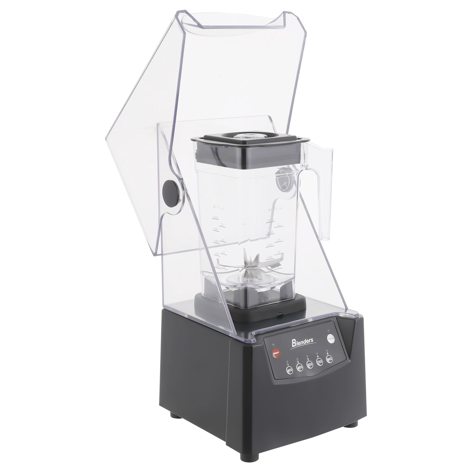 Soundproof Smoothie Machine 2600w 0.48 Gal Smoothie Blender 5 Time Settings Shake Maker Commercial Blender for Making Smoothies of Various Flavors