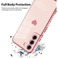 thumbnail image 3 of Compatible with Samsung Galaxy S21 Case Love Heart Plating Electroplate Luxury Elegant Case Camera Protector Soft TPU Shockproof Protective Corner Back Cover Galaxy S21 Case -Pink, 3 of 10