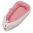 thumbnail image 1 of Protector de nido de bebé de viaje extraíble, cama redonda, parachoques, cuna portátil para recién nacido, suave, cuna infantil Fivean unisex, 1 of 2