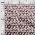 thumbnail image 2 of oneOone Rayon Maroon Fabric Floral Craft Projects Decor Fabric Printed By The Yard 56 Inch Wide, 2 of 4