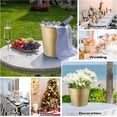 thumbnail image 6 of 24 Pcs Metal Wine Bucket Bulk Beer Bucket Ice Pails with Handle Champagne Soda Ice Bucket Party Beverage Chiller for Summer Picnic Buffet BBQ Home Bar Club(Gold,7.1 x 6.5 x 5.1"), 6 of 6