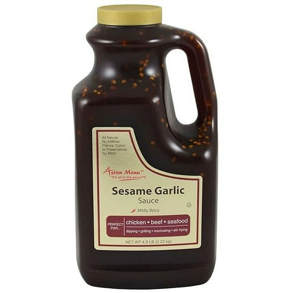 Asian Menu All Natural Sesame Garlic Sauce, 0.5 Gallon -- 4 per case.