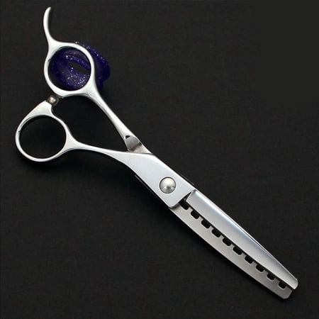 6-inch Hairdresser Hairdressing Scissors, Thinning Shear Wide Teeth Hair Care Tools (Silver)