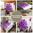 thumbnail image 6 of Purple Gold Tapestry for Bedroom Wall Hanging Tapestry, Abstract Flower Ombre Aesthetics Paint Ceiling Backdrop Tapestries Poster Blanket Wall Decor for Teens Room Living Room Dorm 55" x 73", 6 of 8