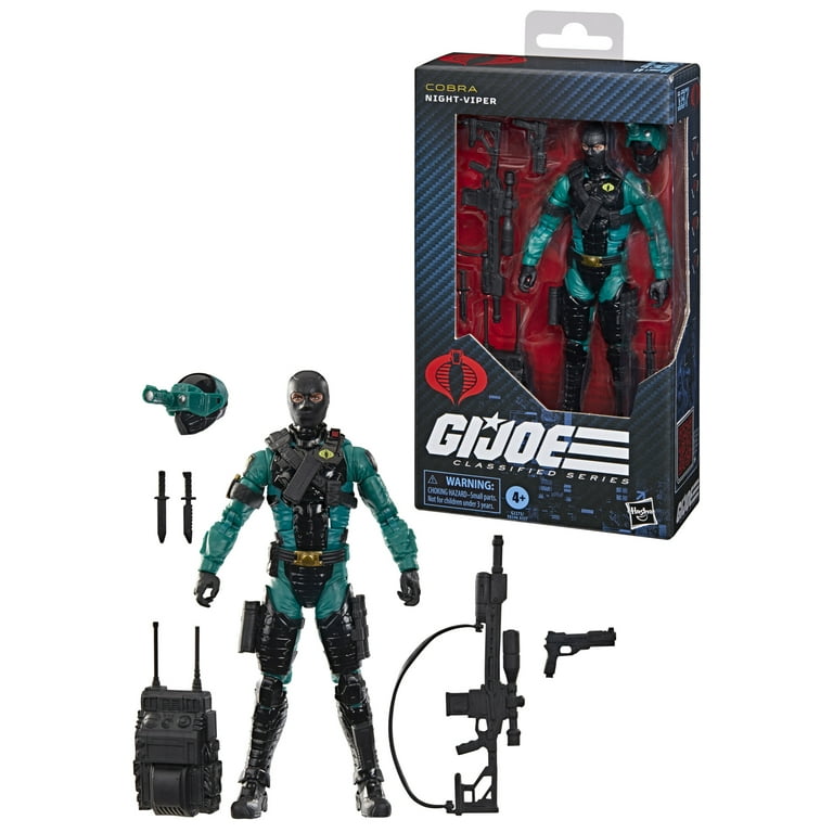 G.I. Joe Classified Series 187, Night-Viper, 6” Action Figure