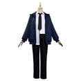 thumbnail image 2 of Anime Power Cosplay motosierra hombre Cosplay chaqueta azul peluca y pantalón uniforme Neutral traje Halloween disfraz de fiesta de Navidad, 2 of 3