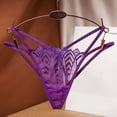 thumbnail image 2 of FhsagQ Lingerie Rouge pour Femmes String pour Femmes Ouvert à l'Entrejambe Culottes String Dentelle Pantalons Culottes pour Dames sous-Vêtements Ensembles de Lingerie pour Femmes Lingerie Bleue pour Femmes Jeu de Rôle Cop Violet Taille Unique, 2 of 2