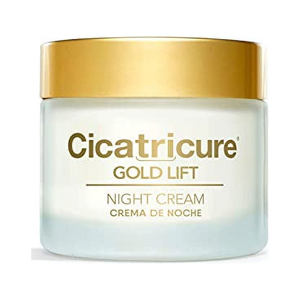 Cicatricure Gold Lift Night Cream, Anti Aging Facial Moisturizer, Hydrating Skin Care with Gold, Calcium & Silicon to Lift and Tighten Face Contour Overnight, 1.7 Ounce