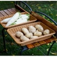 thumbnail image 4 of MOQIN Woven Bread Baskets Rectangle Tabletop Fruit Storage Tabletop Serving Trays Restaurant Home Kitchen Serving Display Rattan Baskets For Kitchen Storage,17 X 13 inches, 4 of 9