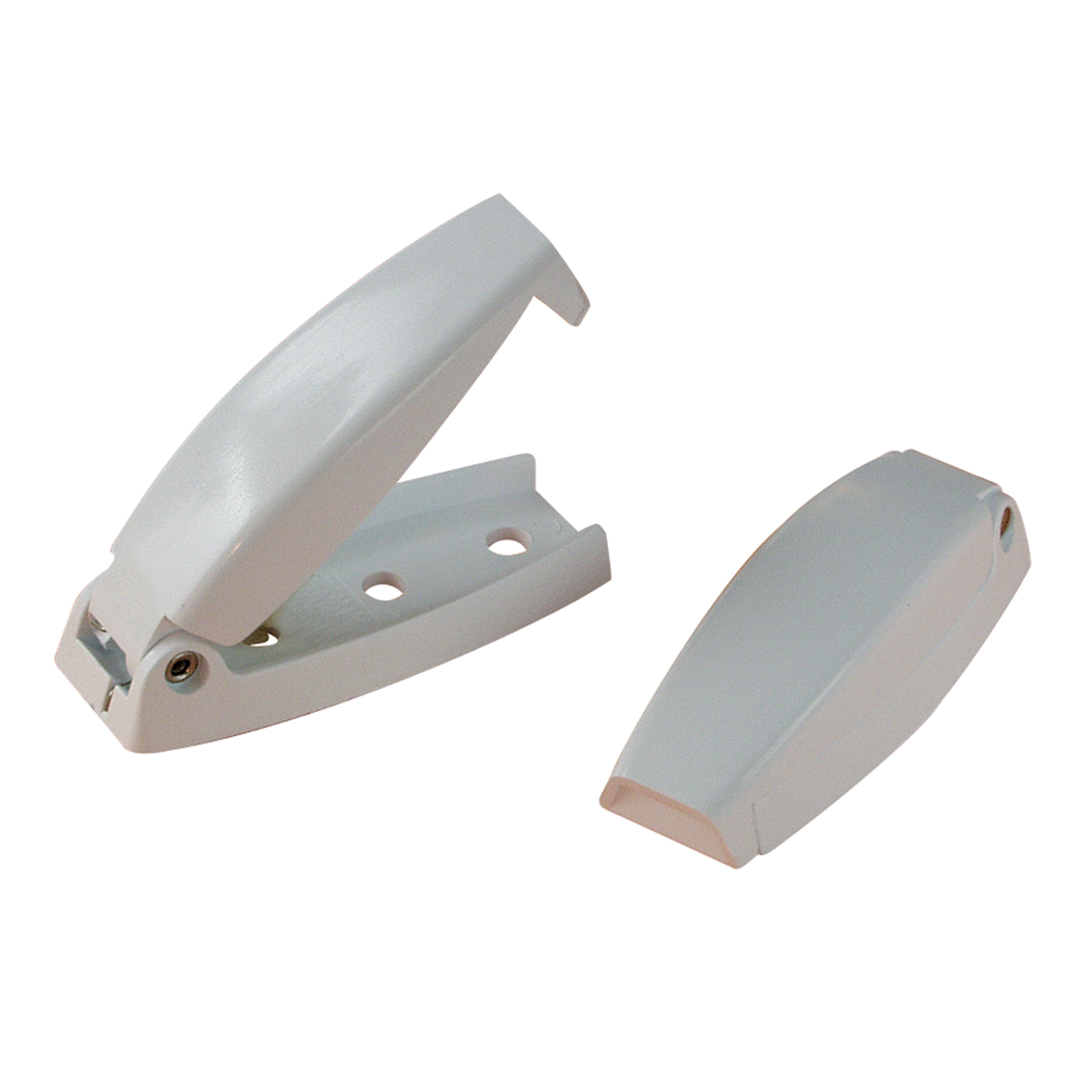 RV Designer E214 Rounded Baggage Door Catch Gray, Set of 2