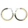 thumbnail image 1 of Gold-Tone Metal Hoop-Earrings #LQE3434, 1 of 2