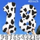 thumbnail image 1 of Decoraciones de cumpleaños con estampado de vaca - globos de helio número 0-9 de 40 pulgadas para decoración temática de la granja, 1 of 1