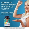 thumbnail image 3 of 40-count, vegan, gelatin-free, flaxseed oil-based gummies with Omega 3, 6 & 9, supporting heart, brain, joint, and eye health, 3 of 6