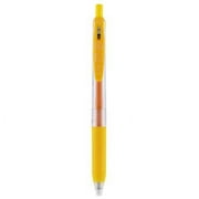 Zebra Sarasa Clip Gel Retractable Pen, .5mm, Yellow