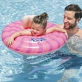 thumbnail image 6 of Puddle Jumper WonderSplash 3-Ring Inflatable Baby Boat, Pink, 0-24 lbs Weight Capacity, 6 of 14
