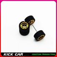 thumbnail image 1 of Metallic Color 1/64 Wheels With Rubber Tires 1 Set(4pcs) Plastic Basic Modified Parts Vehicle Toy For Hotwheels Tomica Mini GT, 1 of 5