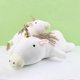 thumbnail image 4 of Peluche de dinosaurio con peso, almohada suave para la espalda, cojín lumbar, lindas almohadas, 38 cm, unicornio blanco, 4 of 4