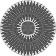 thumbnail image 1 of Ahgly Company Tapis Rond Lavable en Machine Intérieur Transitionnel Gris Argenté, 3 Pieds Rond, 1 of 7