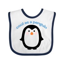Inktastic Cool As a Penguin Boys or Girls Baby Bib