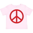 thumbnail image 3 of Inktastic Fun Red Peace Sign Boys or Girls Toddler T-Shirt, 3 of 5