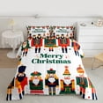 thumbnail image 2 of Homewish Boys Girls Xmas Nutcracker 3 Pieces Queen Comforter Set,Happy New Year Ultra Soft Bedding Sets,Merry Christmas Bedding Comforter Set Breathable,Luxury Bedroom Decor,Reversible, 2 of 8