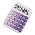 thumbnail image 1 of Mistaha Gradient Color Calculator with Large Circular Keys - Mechanical Keyboard/ 12-Digit Display - Ideal for Office, Accounting, and Students (1*AAA Powered) - Gradient Purple - Battery Not Included, 1 of 6