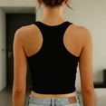thumbnail image 5 of Lace Trim Ribbed Crop Tank Tops for Women Solid Sleeveless Form Fitting Cami Tops Soft Breathable Blouse for Casual and Layering Wear, 5 of 8