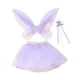 thumbnail image 3 of Conjunto de 3 faldas y palos de tutú con alas de hada para niñas, fiesta temática infantil, disfraz Púrpura, 3 of 9