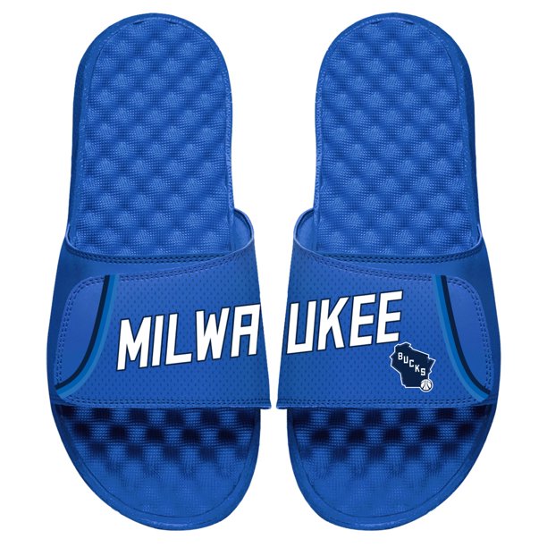 Men's ISlide Royal Milwaukee Bucks 2020/21 City Edition Jersey Slide