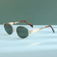 thumbnail image 2 of 2026 Fashionable Oval Metal Full-Rim Sunglasses, Unisex Sunglasses for Men and Women in European and American Style, 2 of 8