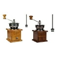 thumbnail image 5 of Classical Hand Cranks Coffee Grinder With Ergonomic Handle 15 Grinding Size Option Built In Bristles Brush, 5 of 7