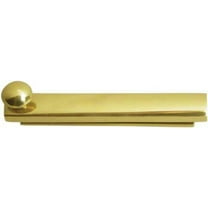 Deltana 4SBCS3 4" Surface Bolt; Concealed Screw; Heavy Duty; Bright Brass Finish
