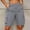 Gray, variant on Qulqfy Bermuda Biker Shorts for Women Stretch Long Knee High Waist Wide Leg Drawstring with Pockets Beige Summer Shorts