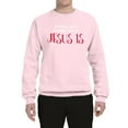 thumbnail image 3 of Wild Bobby, Normal Isn't Coming Back Jesus Is Inspirational/Christian Unisex Crewneck Graphic Sweatshirt, Light Pink, Small, 3 of 5