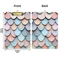 thumbnail image 5 of FORMRS Acrylic Clipboard with Low Profile Clip Standard A4 Letter Size, 12.5" x 9", Blue Shimmering Pattern, 5 of 8
