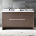 thumbnail image 3 of Fresca Allier 60" Gray Oak Double Sink Bathroom Cabinet with Top and Sinks, 3 of 3