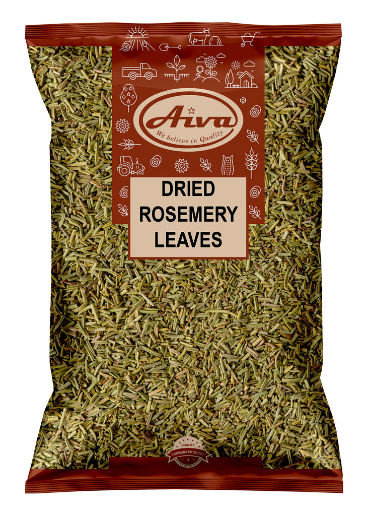 Aiva Whole Dried Rosemary leaves | Culinary Gourmet Herb | Rosmarinus Officinalis Dried Romero Sprigs | 14 oz (Pack of 10)