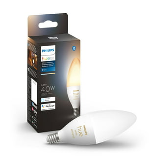 Philips Hue White Ambiance Filament G25 Bluetooth Smart LED Bulb, Black 