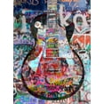 thumbnail image 4 of Stephen Chambers 19x24 Black Modern Wood Framed Wall Art Titled - Graffiti Les Paul, 4 of 6